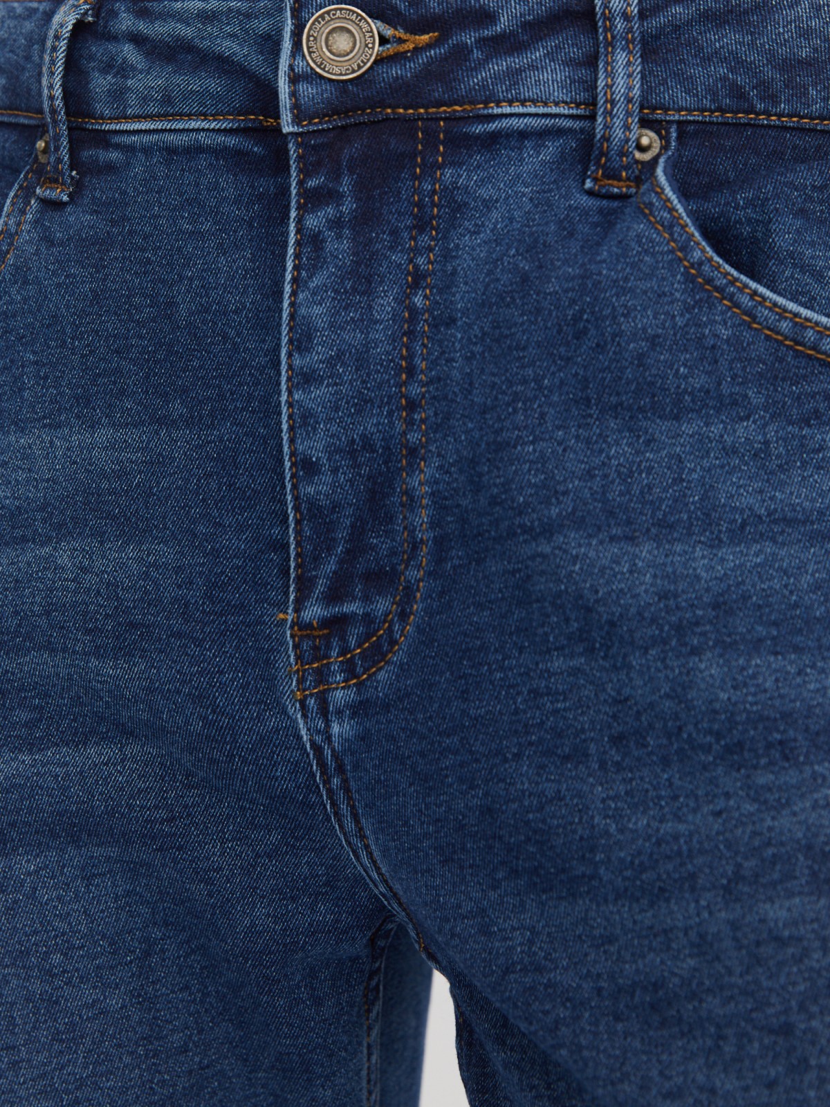 Утеплённые джинсы прямого фасона Regular с начёсом внутри