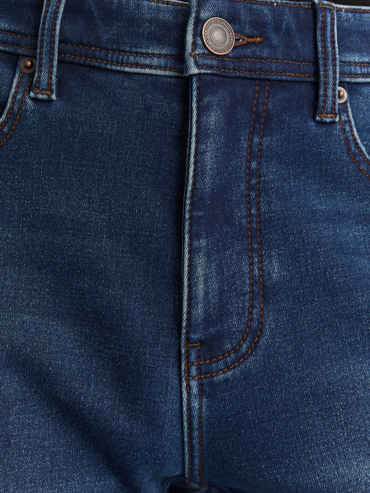 Утеплённые джинсы фасона Slim с флисом внутри